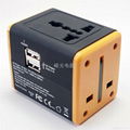 Universal Travel Adapter with 2.1A Dual USB Charger 4