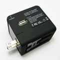 Universal Travel Adapter with 2.1A Dual USB Charger 2