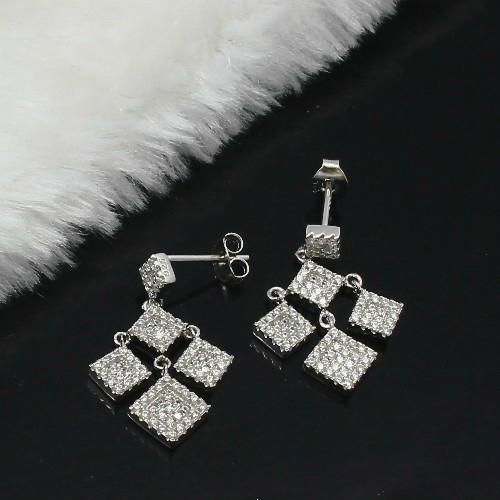 Fantacy fashion jewelry silver925 and zircon earrings