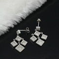 Fantacy fashion jewelry silver925 and zircon earrings 1