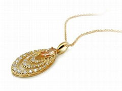 CUTE FASHION JEWELRY SILVER925 WITH ZIRCON GEM STONE PENDANTS