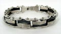 Men hinge stainless steel bracelet 4