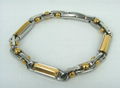 Men hinge stainless steel bracelet 5