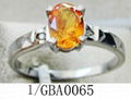 Ms stainless steel Mosaic gem ring 1