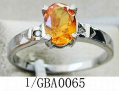 Ms stainless steel Mosaic gem ring