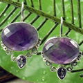 ELEGANT FASHION JEWELRY SEMI-PRECIOUS STONE EARRINGS 2