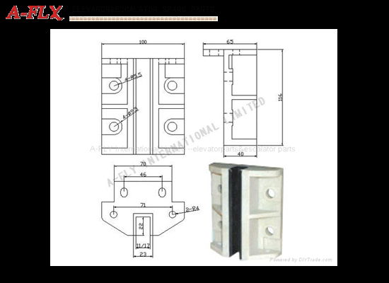 Type:GS-027,Elevator guide shoe