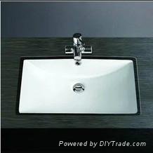Sanitary ware bathroom pedestal ceramic basin