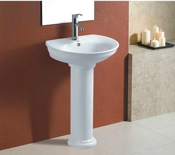 Sanitary ware bathroom pedestal ceramic basin 3