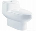 Bathroom sanitary ware wc toilet & Siphonic one piece ceramic toilet bowl 2