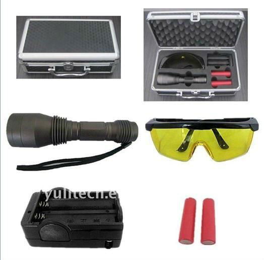 Popular 365nm 3w High Power UV LED Flahslight Torch for detecting 2