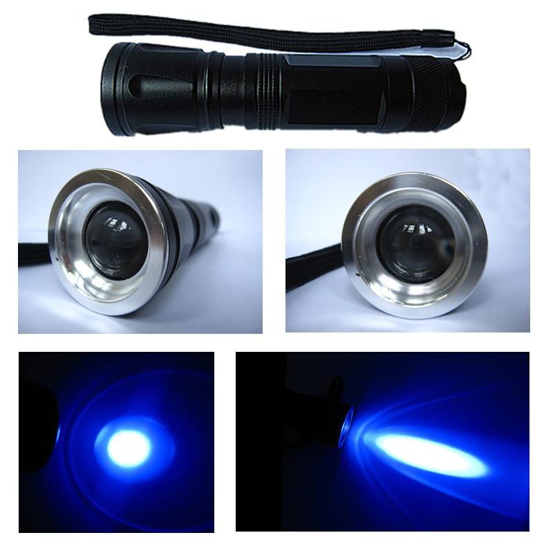 395nm 405nm 3W LED UV Flashlight Torch