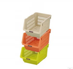 Stacked Storage Basket with Mobile Pulley Yoke