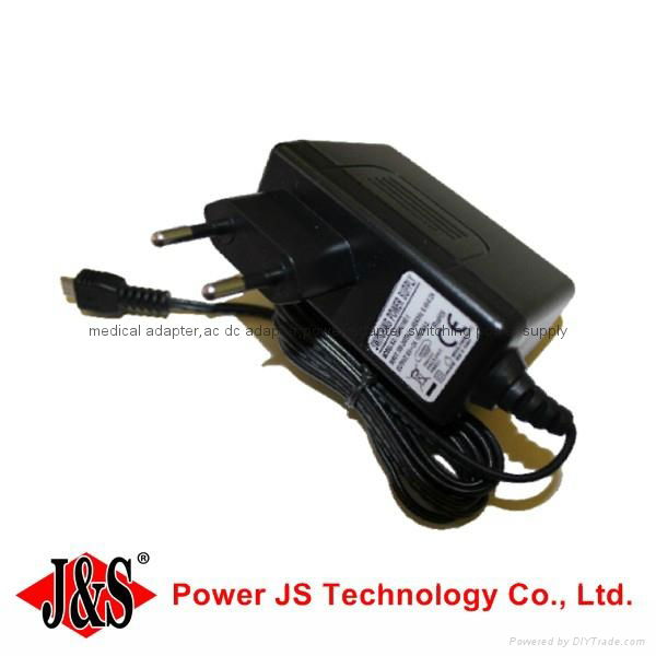 Eu power supply 5v 2a power adapter medical switching adapter 5