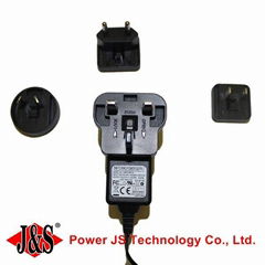 18v 1a interchangeable plug medical power adapter