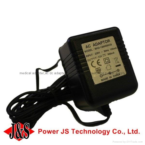 ac adaptor 230v-50hz dc 12v 500ma power supply linear adapter - Taiwan