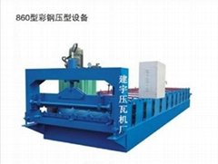 Jianyu 860 color steel tile press equipment