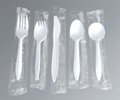  high quality wrapped disposable plastic cutlery kits & cutlery sets 4