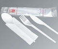  high quality wrapped disposable plastic cutlery kits & cutlery sets 1