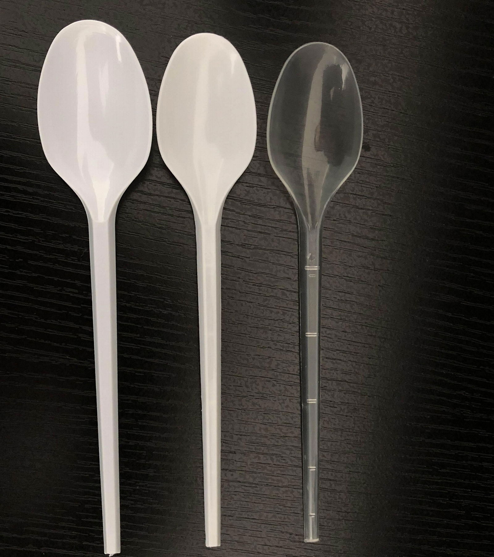 single use plastic polystyrene PS Table spoons 2