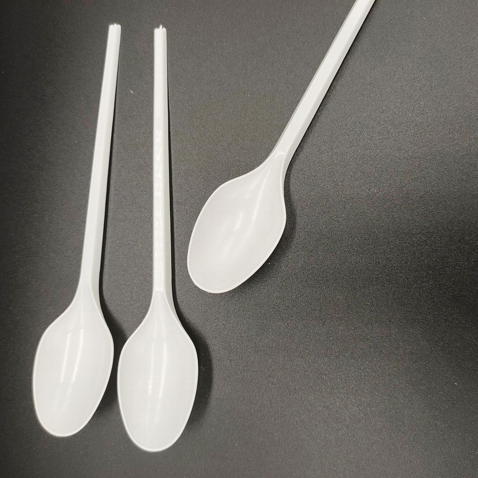 single use plastic polystyrene PS Table spoons 4