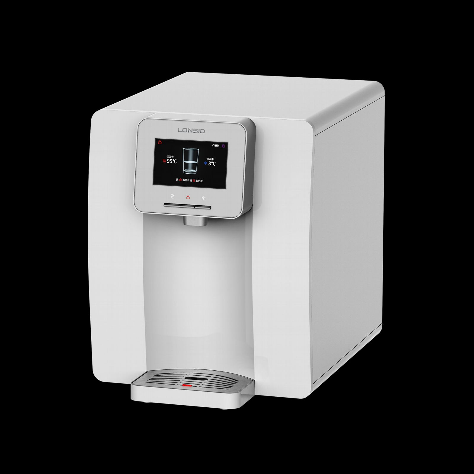 Smart Countertop Hot and cold  POU water cooler with UV and filter 4