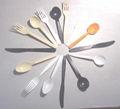 Disposable plastic tableware