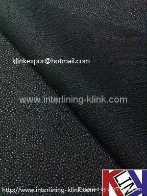 KNIT Woven Polyester Fusible garment Interlining 2