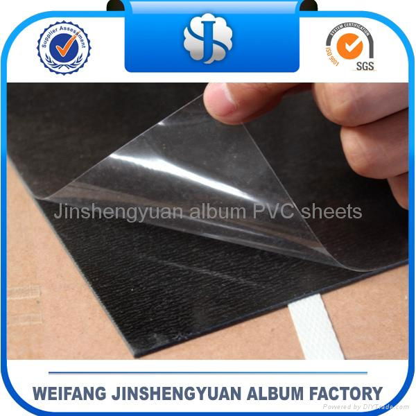 Rigid or foam pvc album sheet with self-adhesive 4