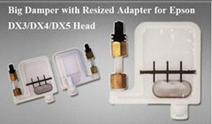 Big Damper with Resized Adapter for Epson DX3/DX4/DX5 Head