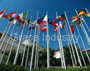 conical flagpoles tapered flag poles manufacturer 4