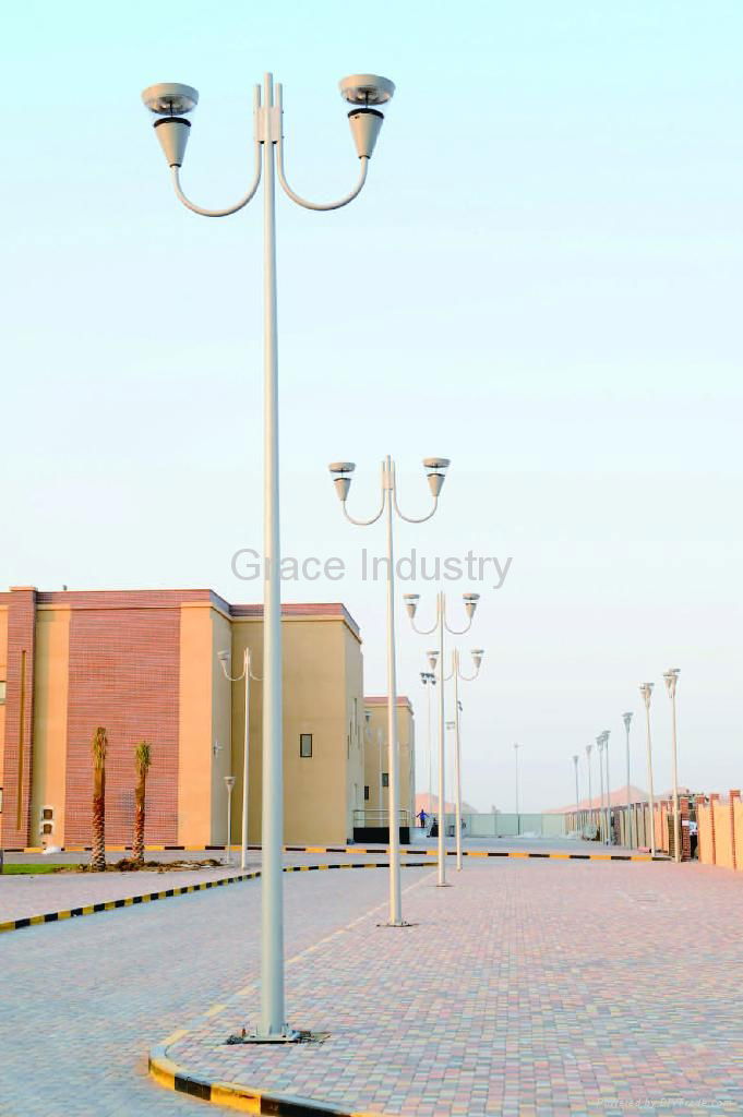 Aluminum Garden Lighting Poles and Street Lamp Posts