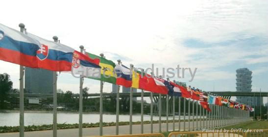 conical flagpoles tapered flag poles manufacturer 2