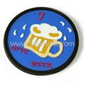 custom soft pvc rubber Environmental protection coaster