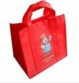 Printed non-woven pp shopping grocery bags 2