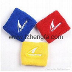 cotton Embroidery sweat wristbands