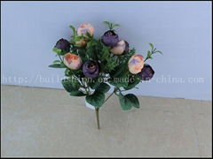 2014 new home decoration artificial silk flower bouquet