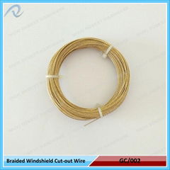 Windshield cut-out braided wire