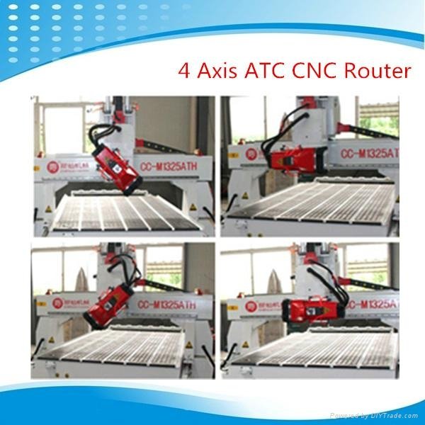 4Axis 3D cnc router machine with ATC 3