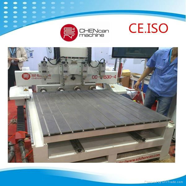 4axis 3d multi-heads cnc router machine  2