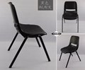 versatile ergonomic stack chair lobby chair 4-leg base 1