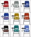 versatile ergonomic stack chair lobby chair 4-leg base 3