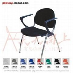 padded stack chair fushion lobby soft seating armrest chair