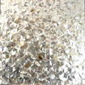 Herringbone White Lip Shell Mosaic Tile  3