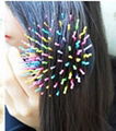 Rainbow Comb Repair Hair Portable Colors Anti-static Hair Styling Comb Brush 5