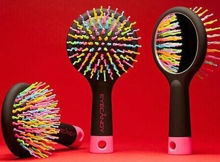 Rainbow Comb Repair Hair Portable Colors Anti-static Hair Styling Comb Brush 4