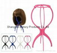 Plastic foldable wig stand