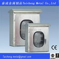 Glass window type control panel box