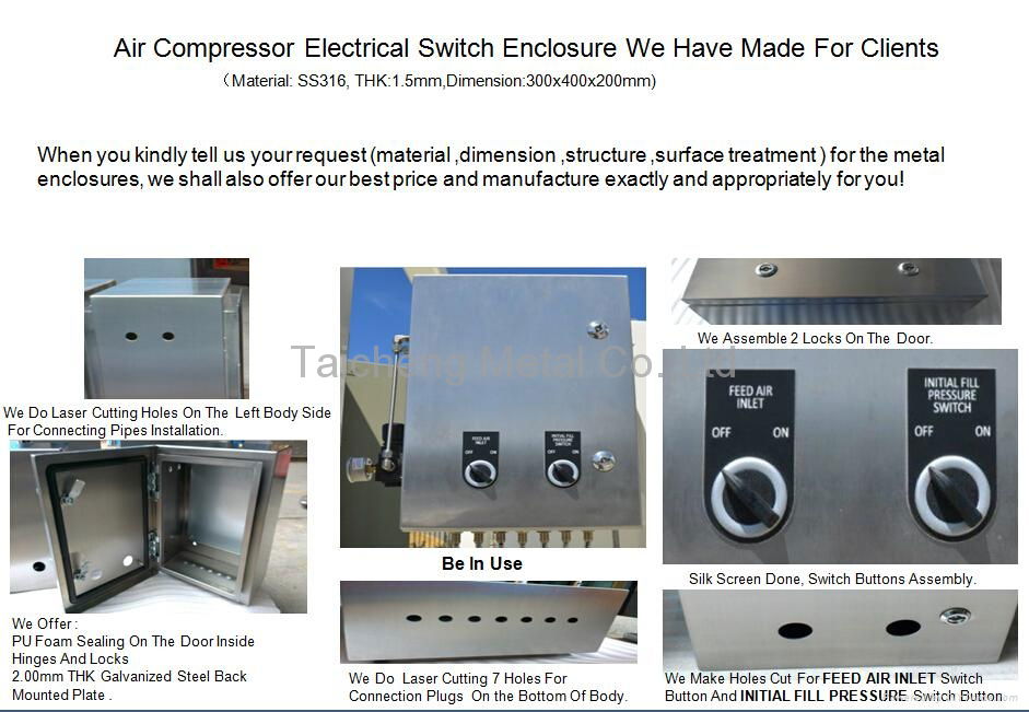 Industrial air compressor service control cabinet 5