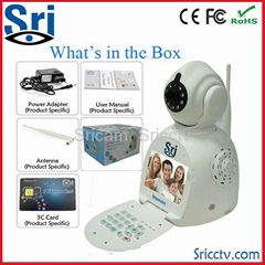 wifi security camera Free Vedio phone call camera view by cell phone&computer 